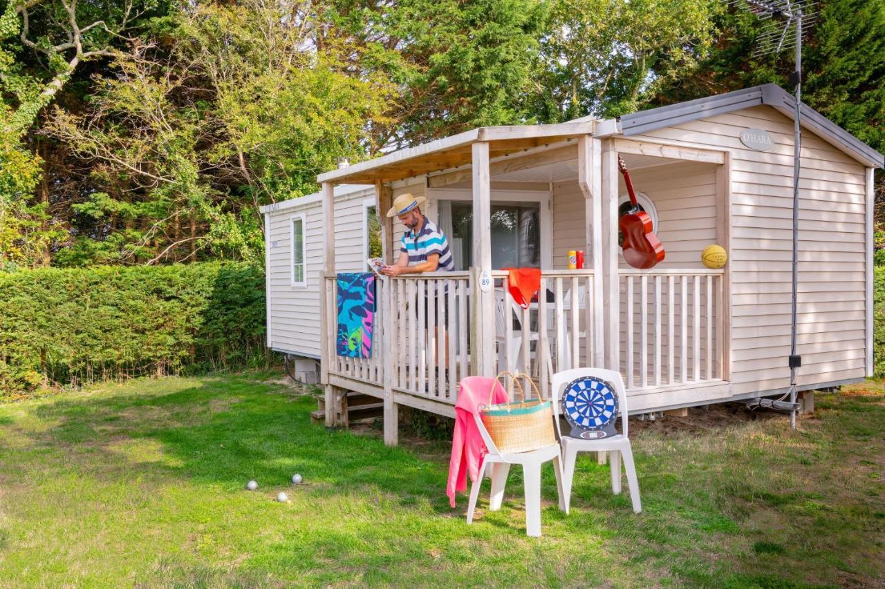 Camping Les Carolins Saint-Lo-d'Ourville Екстериор снимка
