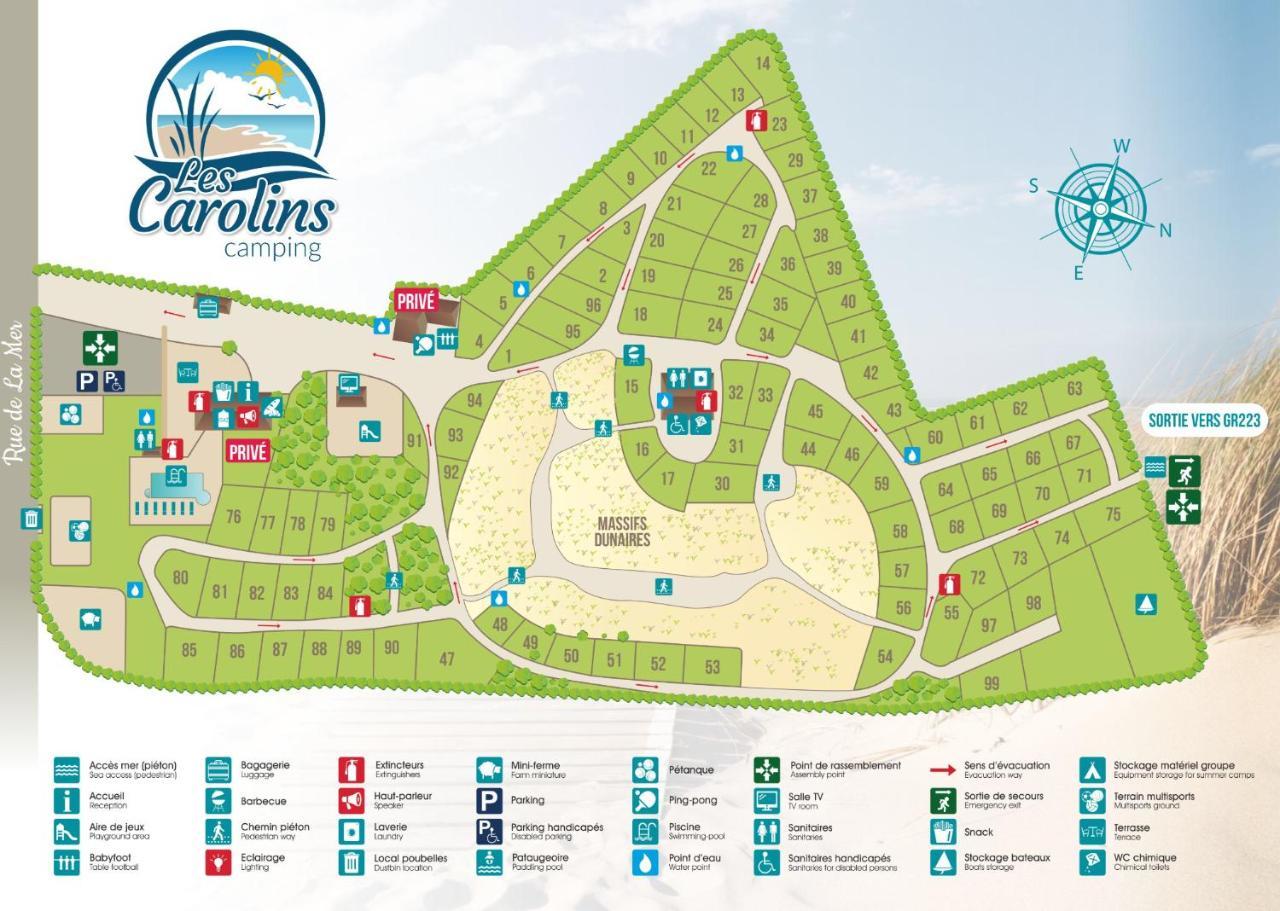 Camping Les Carolins Saint-Lo-d'Ourville Екстериор снимка